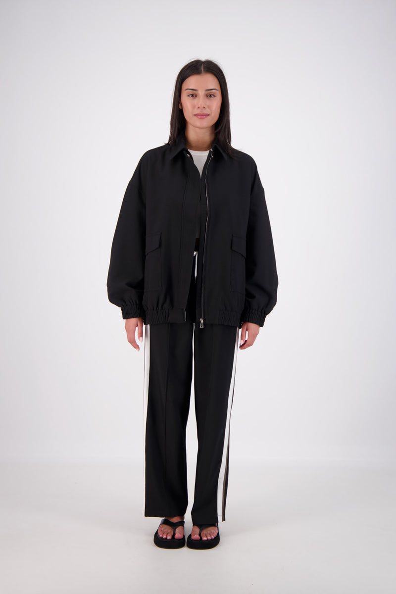 Ischia Bomber Jacket Black – Jasmine Alexa