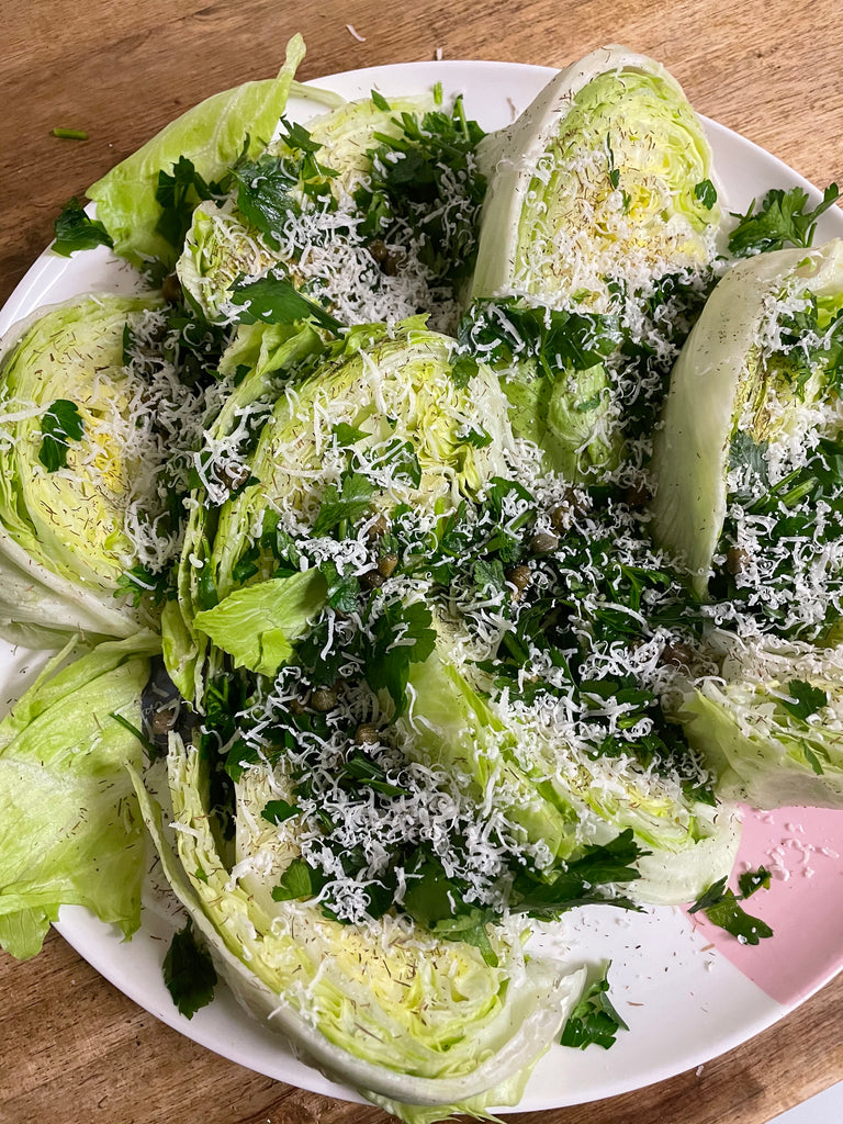 Zesty, herby, cheesy wedge salad