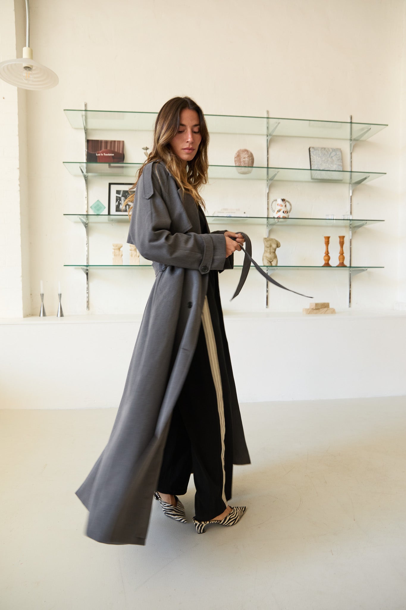 Serena Trench Coat Steel Grey – Jasmine Alexa