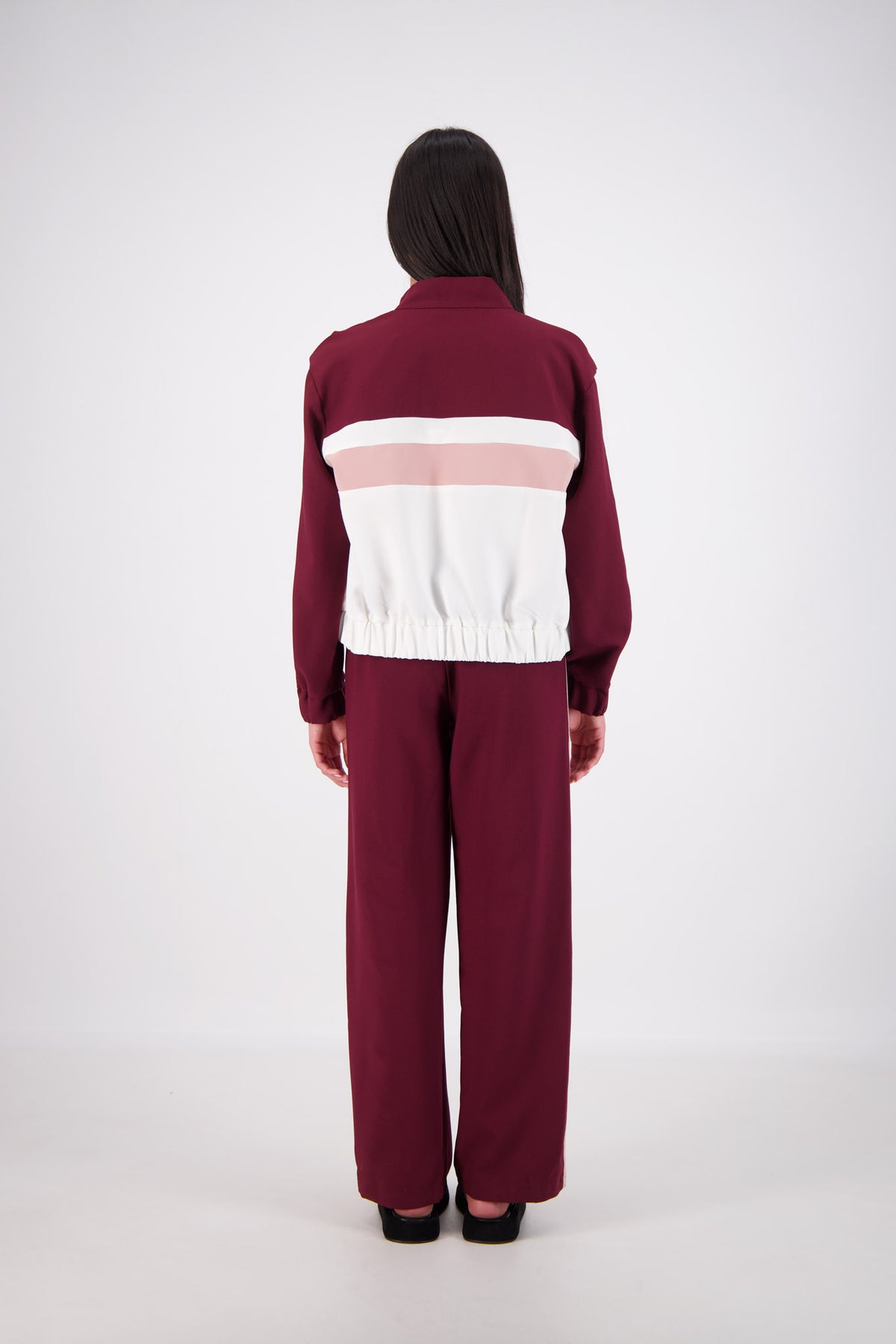 Cassis Funnel Neck Jacket Plum/Pink