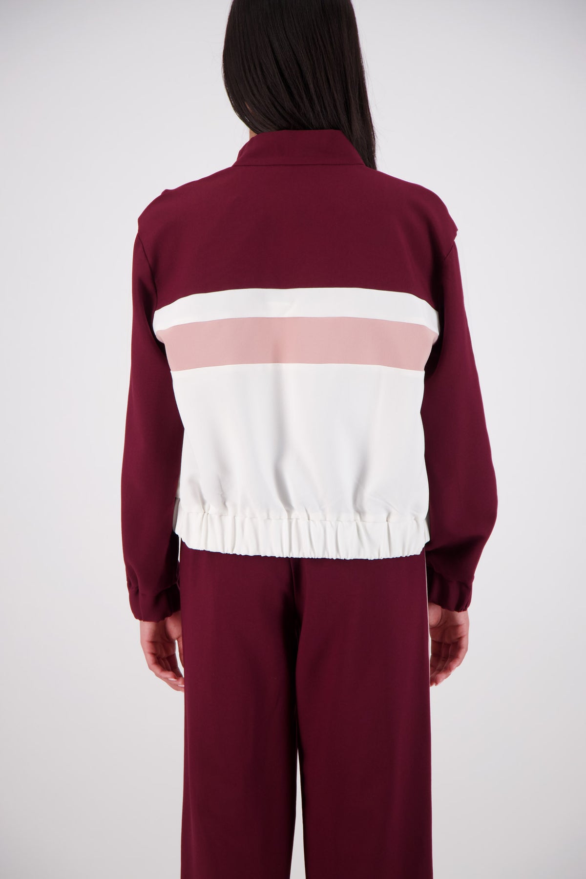 Cassis Funnel Neck Jacket Plum/Pink