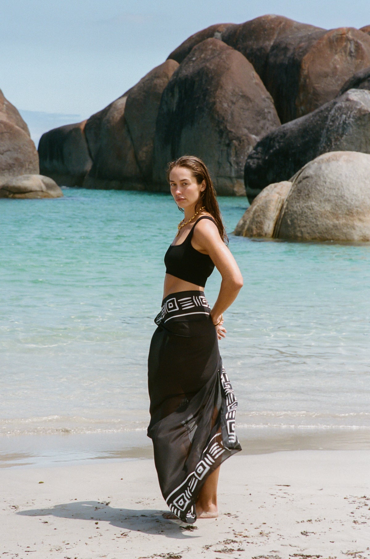 Rosetta Sarong Black