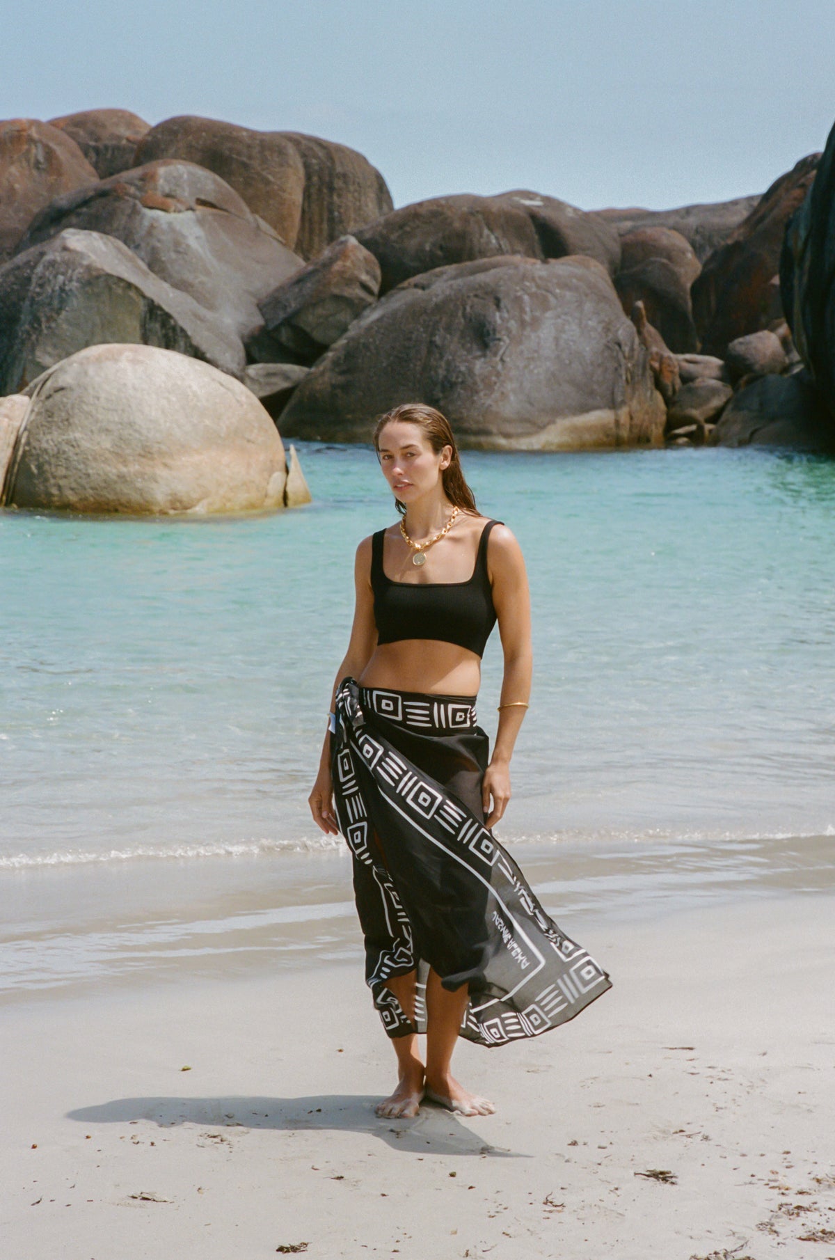 Rosetta Sarong Black