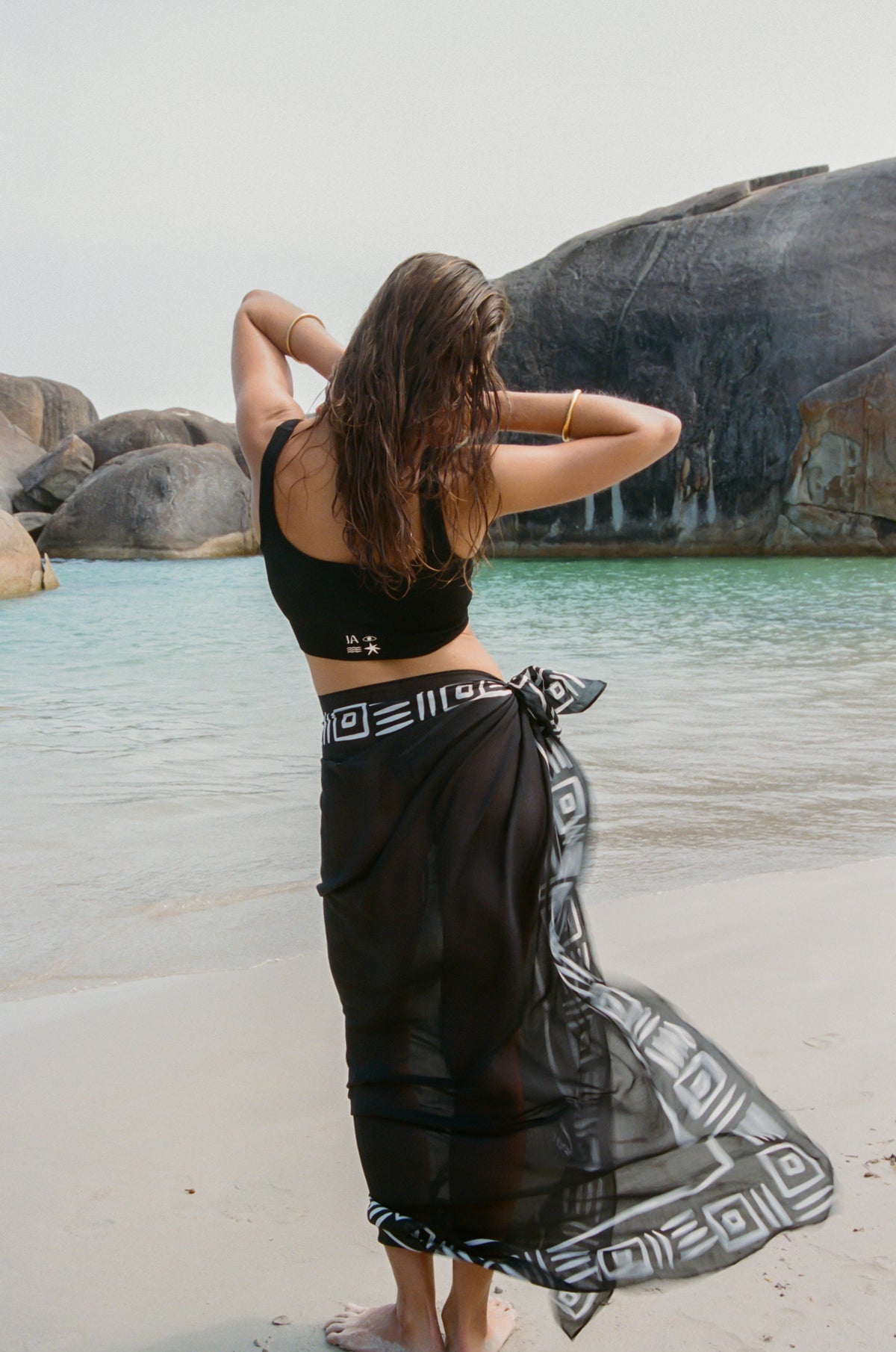 Rosetta Sarong Black