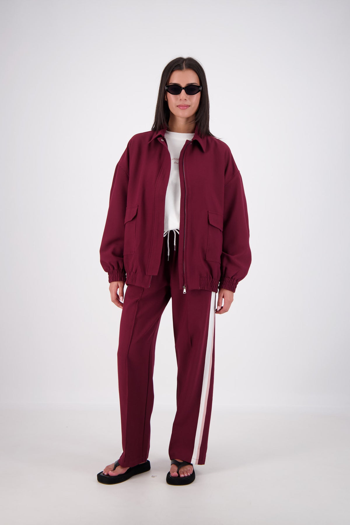 Ischia Bomber Jacket Plum