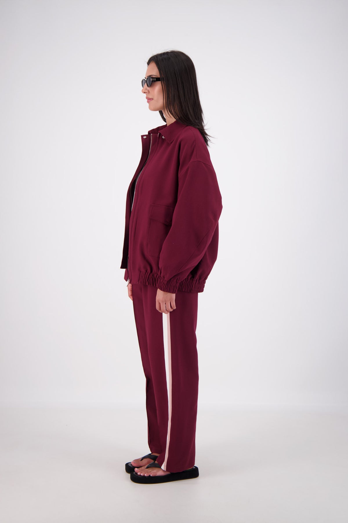 Ischia Bomber Jacket Plum