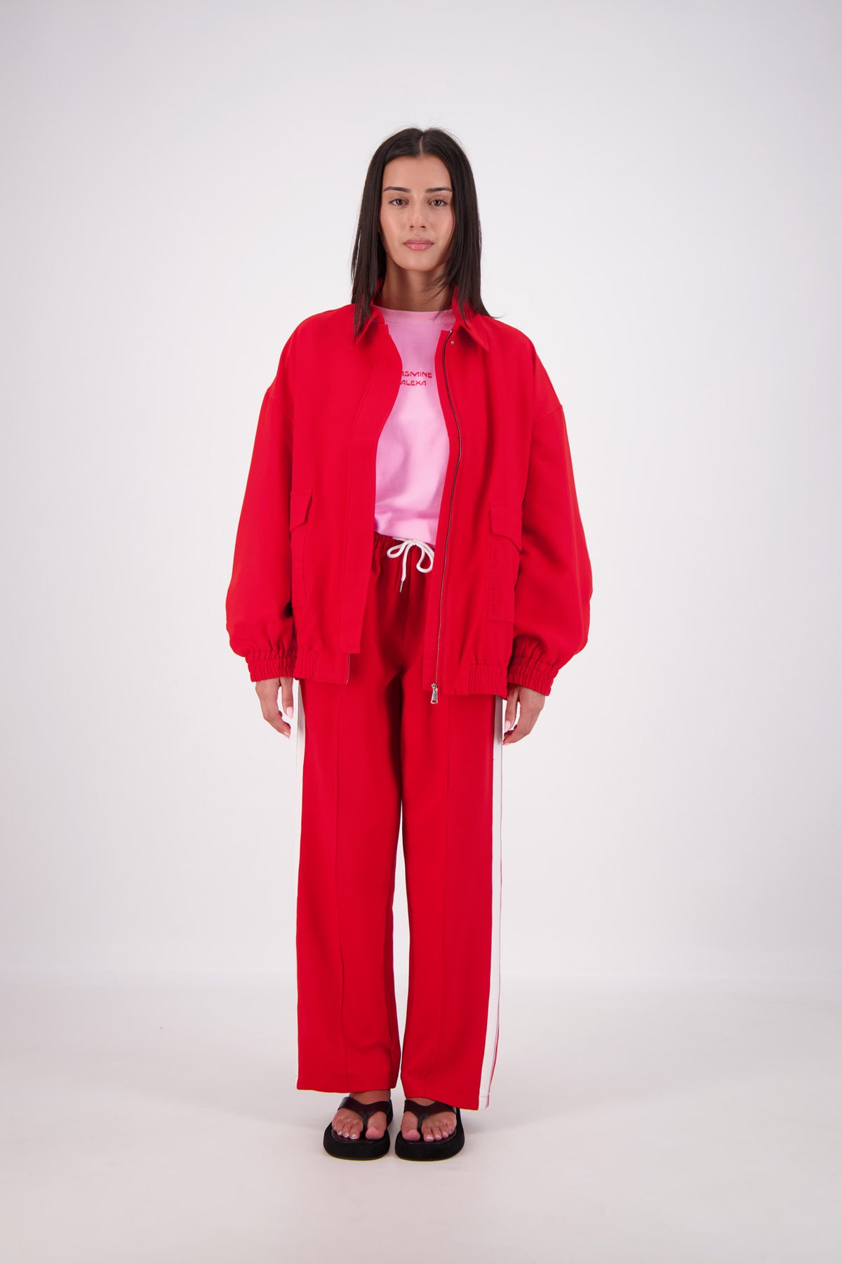 Ischia Bomber Jacket Red