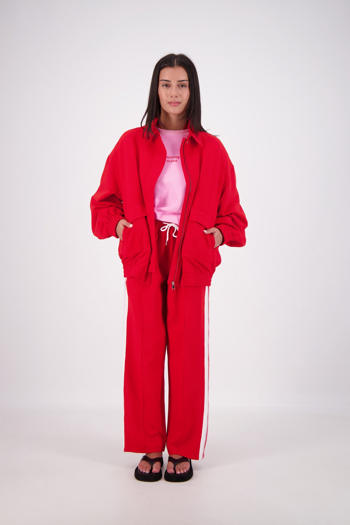 Ischia Bomber Jacket Red