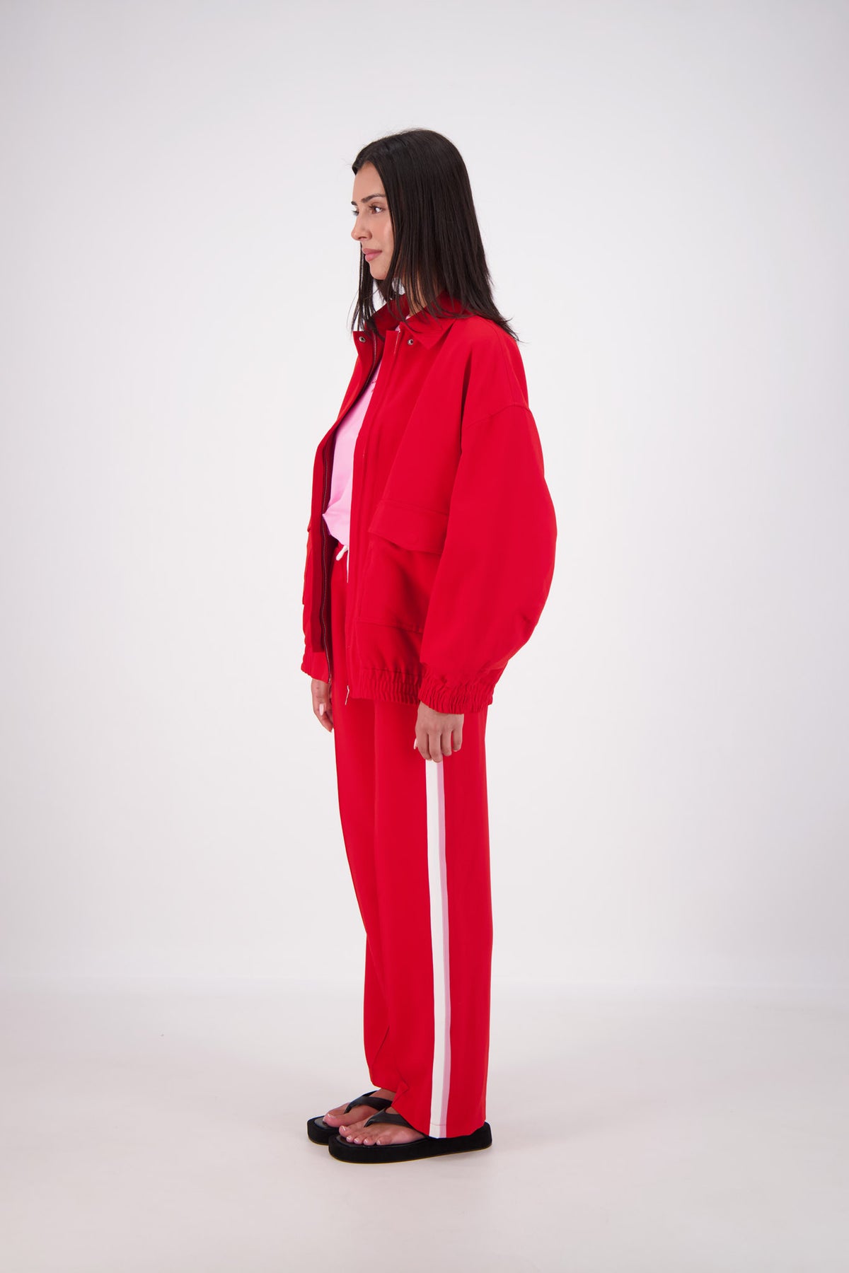 Ischia Bomber Jacket Red