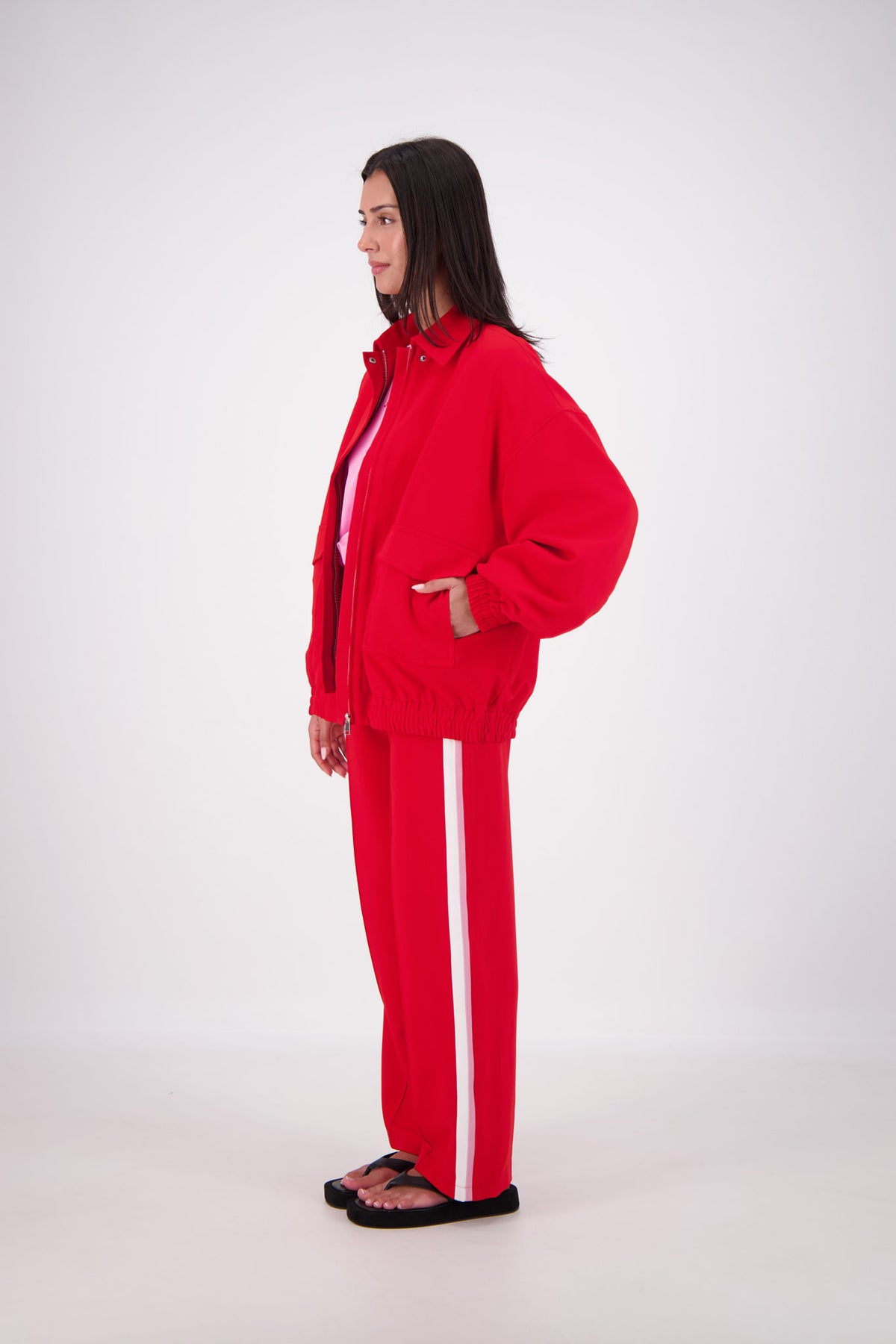 Ischia Bomber Jacket Red