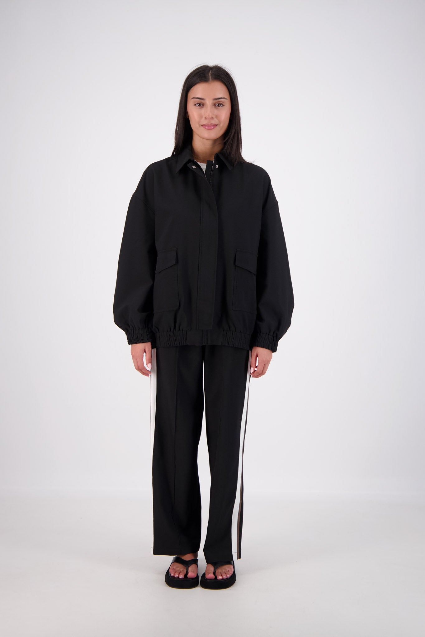 Ischia Bomber Jacket Black – Jasmine Alexa