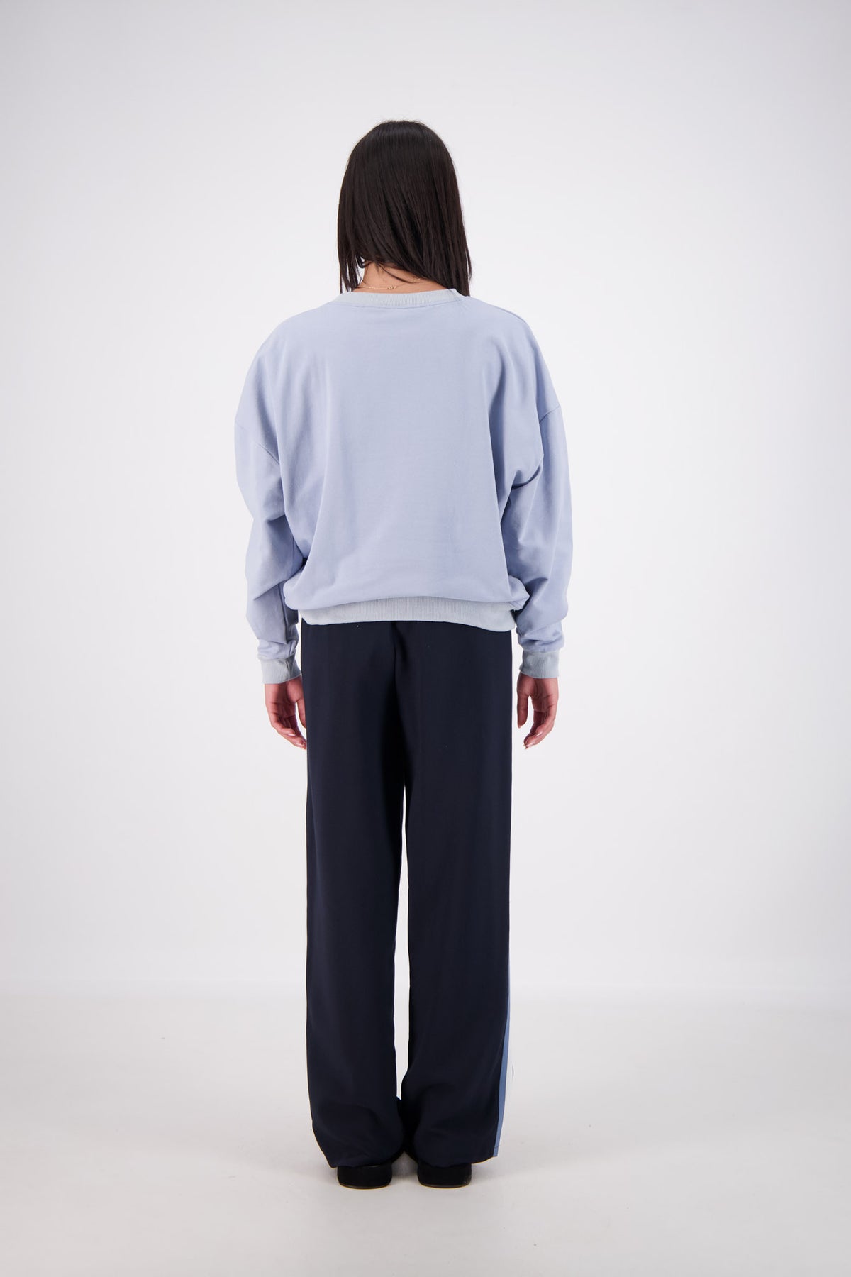 Relaxed Crew Neck Sweatshirt Powder Blue