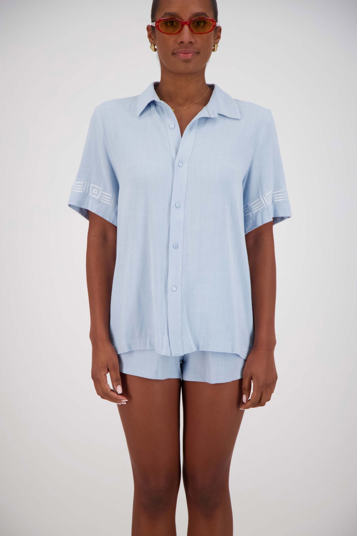 Rosetta Shirt Powder Blue