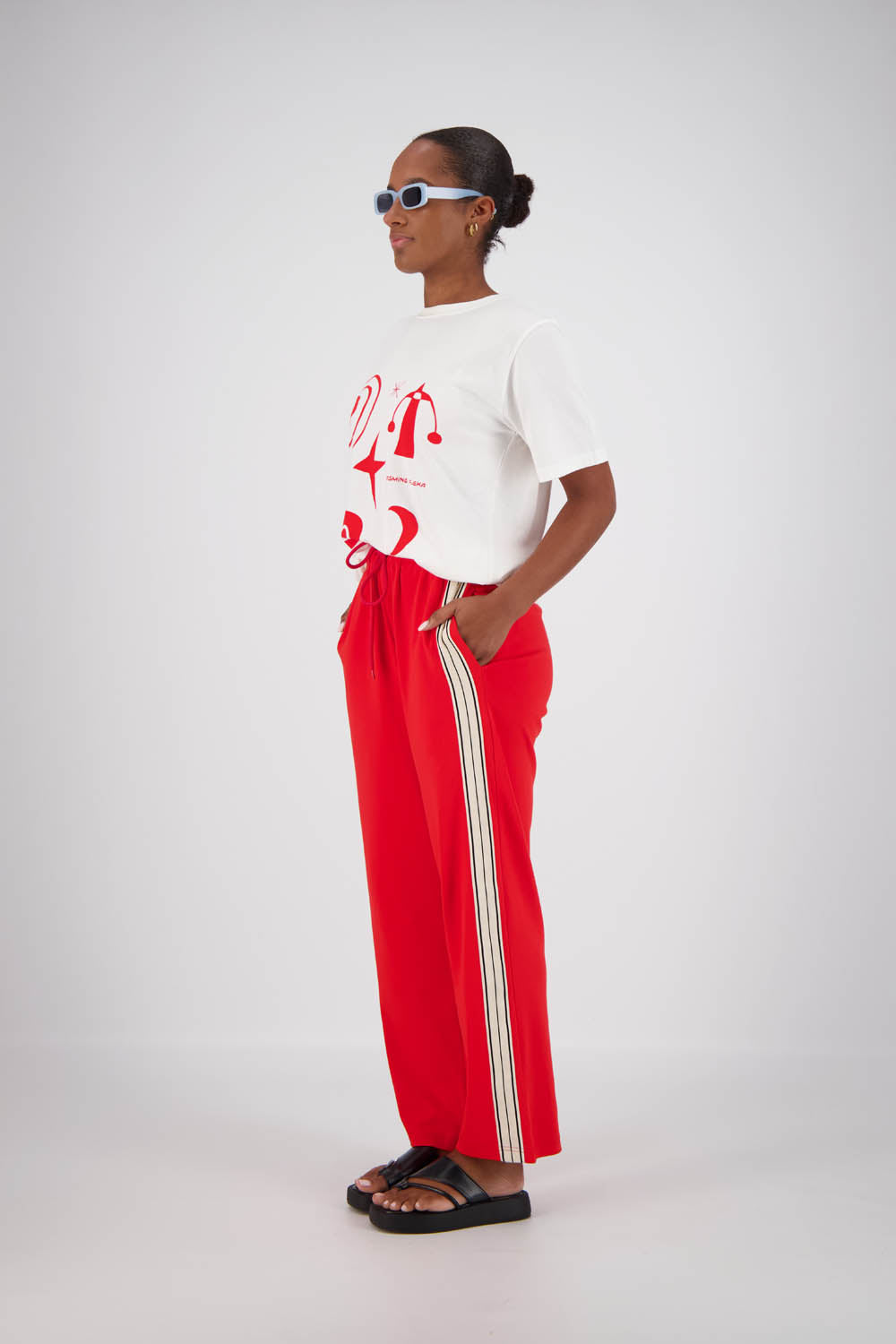 Panarea Trackpant Red