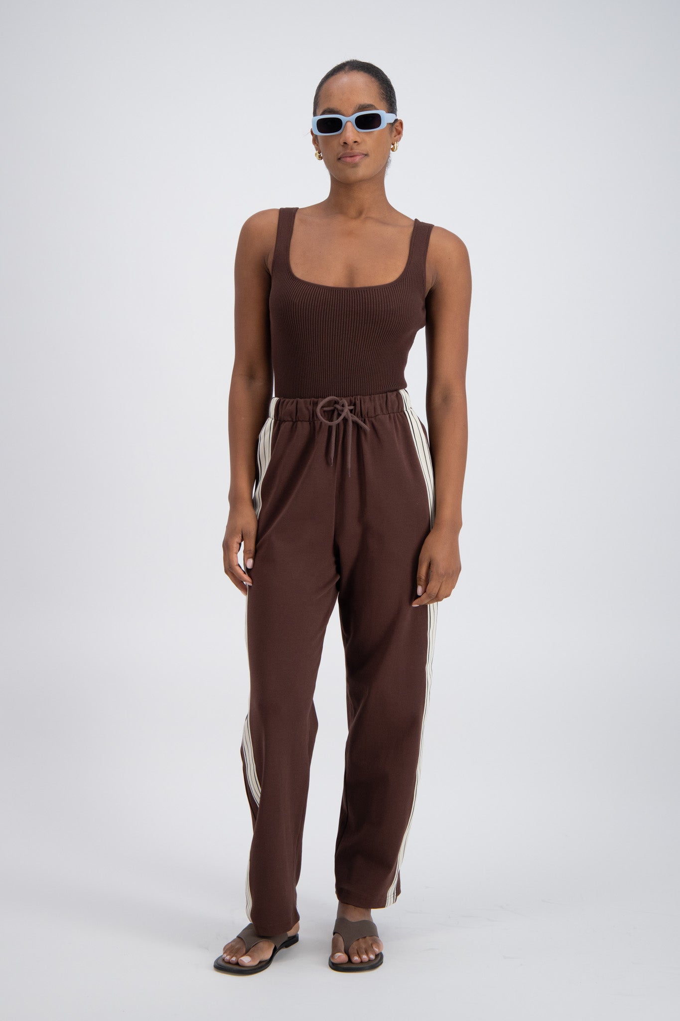 Panarea Trackpant Brown – Jasmine Alexa